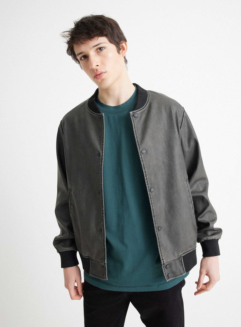 Chaqueta Bomber Detalle Cuello-0