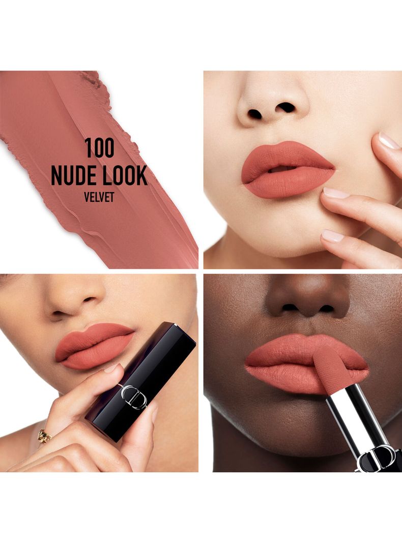 Dior Rouge Barra de Labios Tono 100 Nude Look 3.50g-2