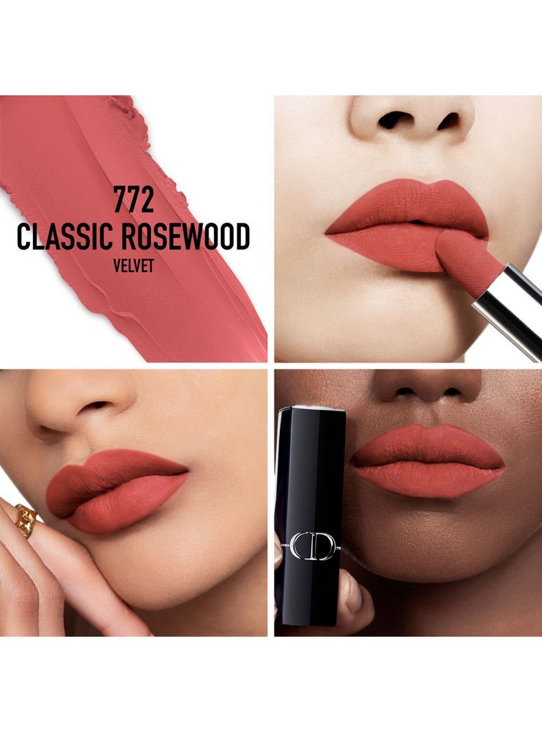 Dior Rouge Barra de Labios Tono 772 Classic Rosewood 3.50 g-3