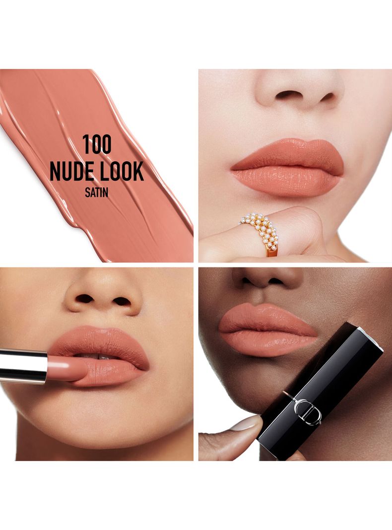 Dior Rouge Barra de Labios Tono 100 Nude Look 3.50 g-3