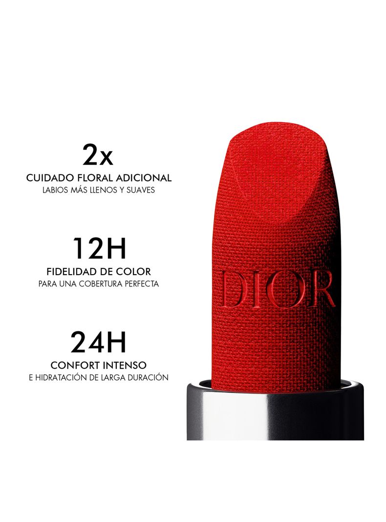 Dior Rouge Barra de Labios Tono 100 Nude Look 3.50 g-4
