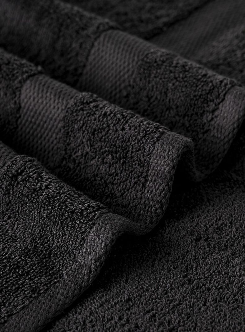 Toalla de Manos Negro 50x90 cm 500 g-2