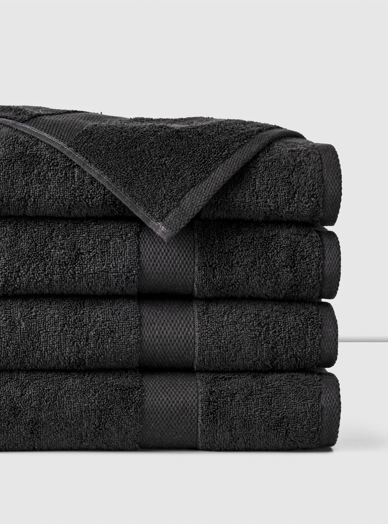 Sábana de Baño Negro 90x170 cm 500 g-1