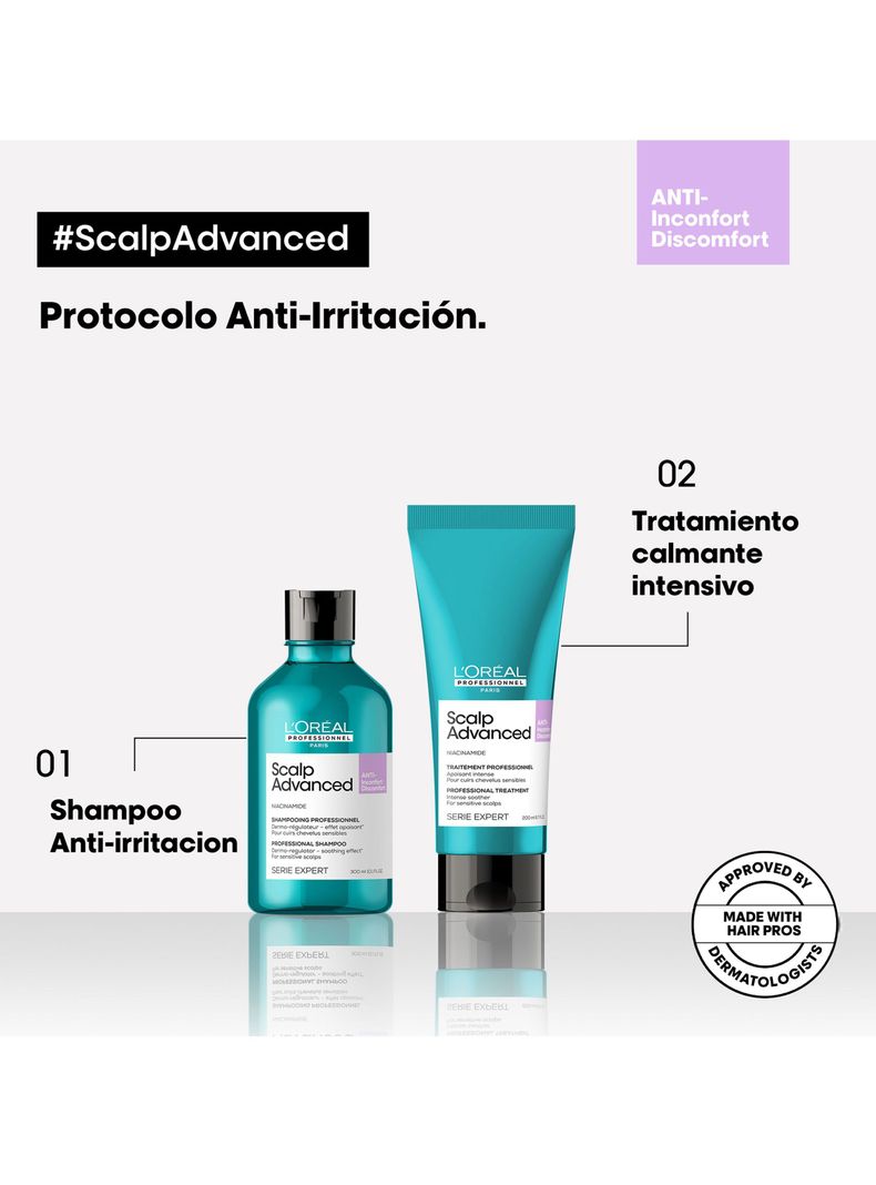 Shampoo con Niacinamida Anti-irritacion Cuero Cabelludo Irritado 500 ml L'Oréal Professionnel-5
