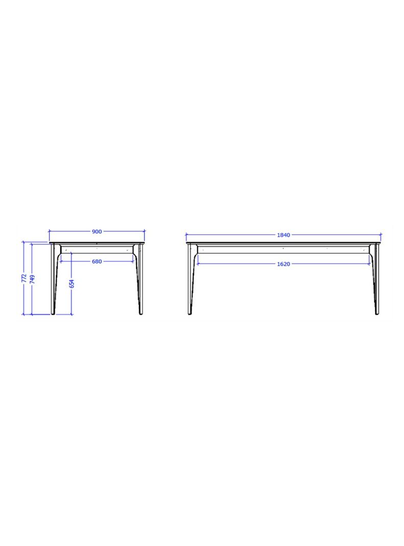 Juego de Comedor Addar 1.8 + 6 Sillas Albany Soft Palha-1