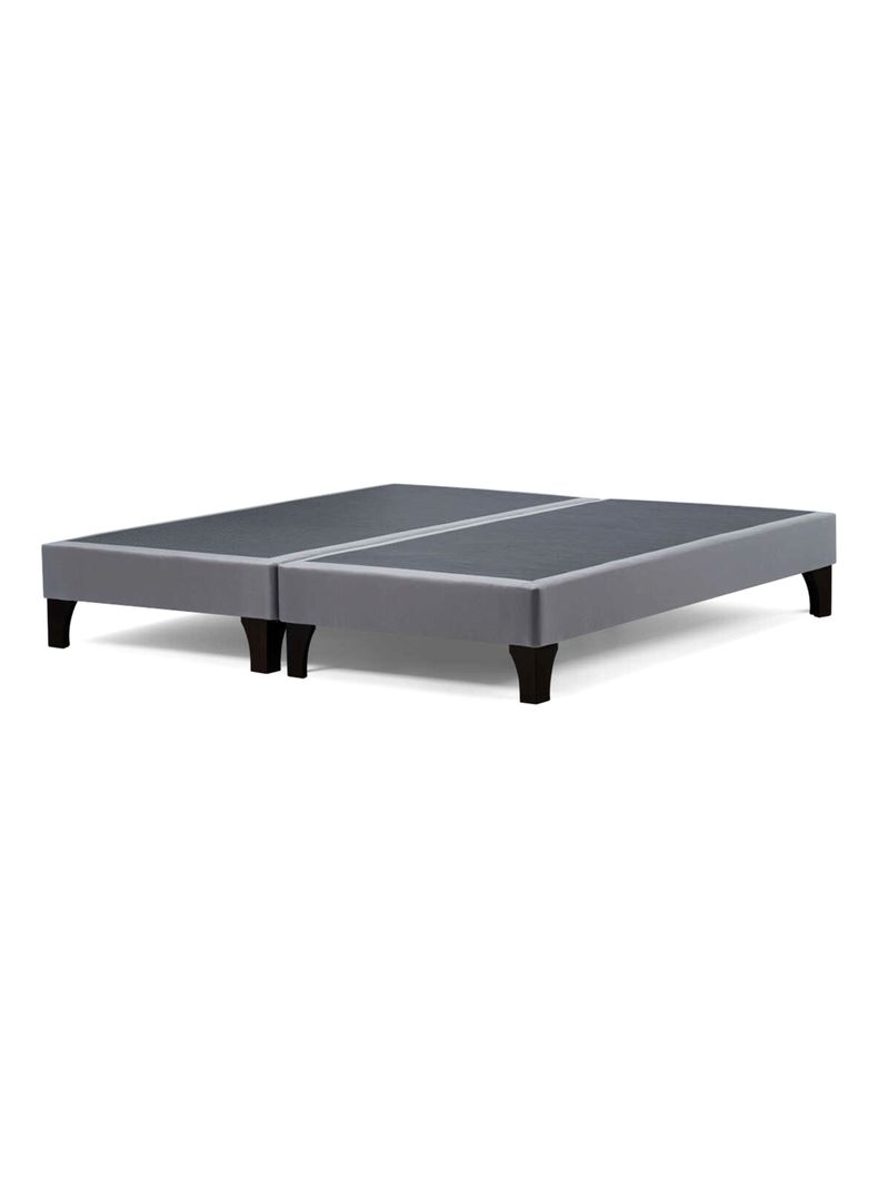Base 2 Plazas 150x200 cm Base Dividida Gris Claro-0