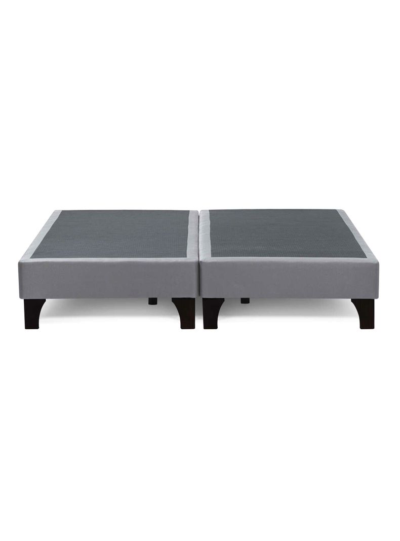 Base 2 Plazas 150x200 cm Base Dividida Gris Claro-1