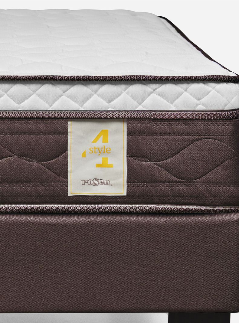 Cama Europea New Style 4 Plus King + Respaldo Ferrara-4