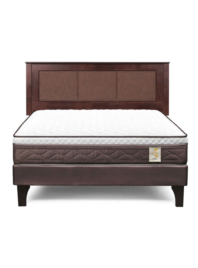 Cama Europea New Style 4 Plus 2 Plazas + Respaldo Rachel-1