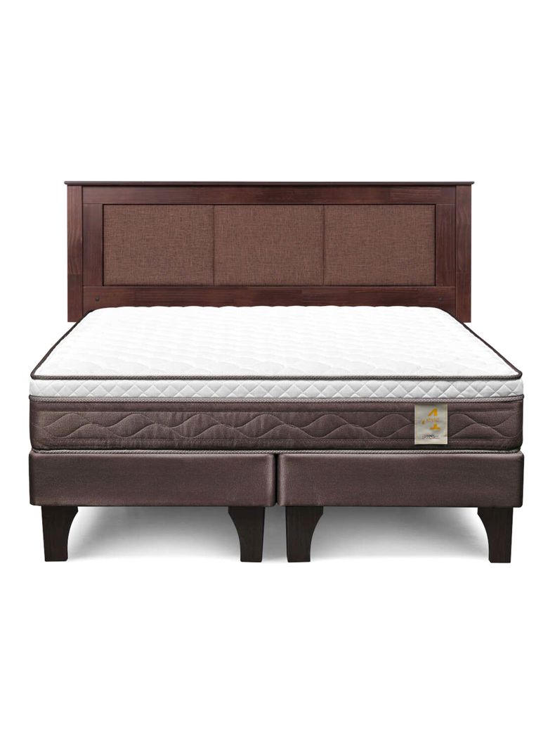 Cama Europea New style 4 Plus King Base Dividida + Respaldo Rachel-1