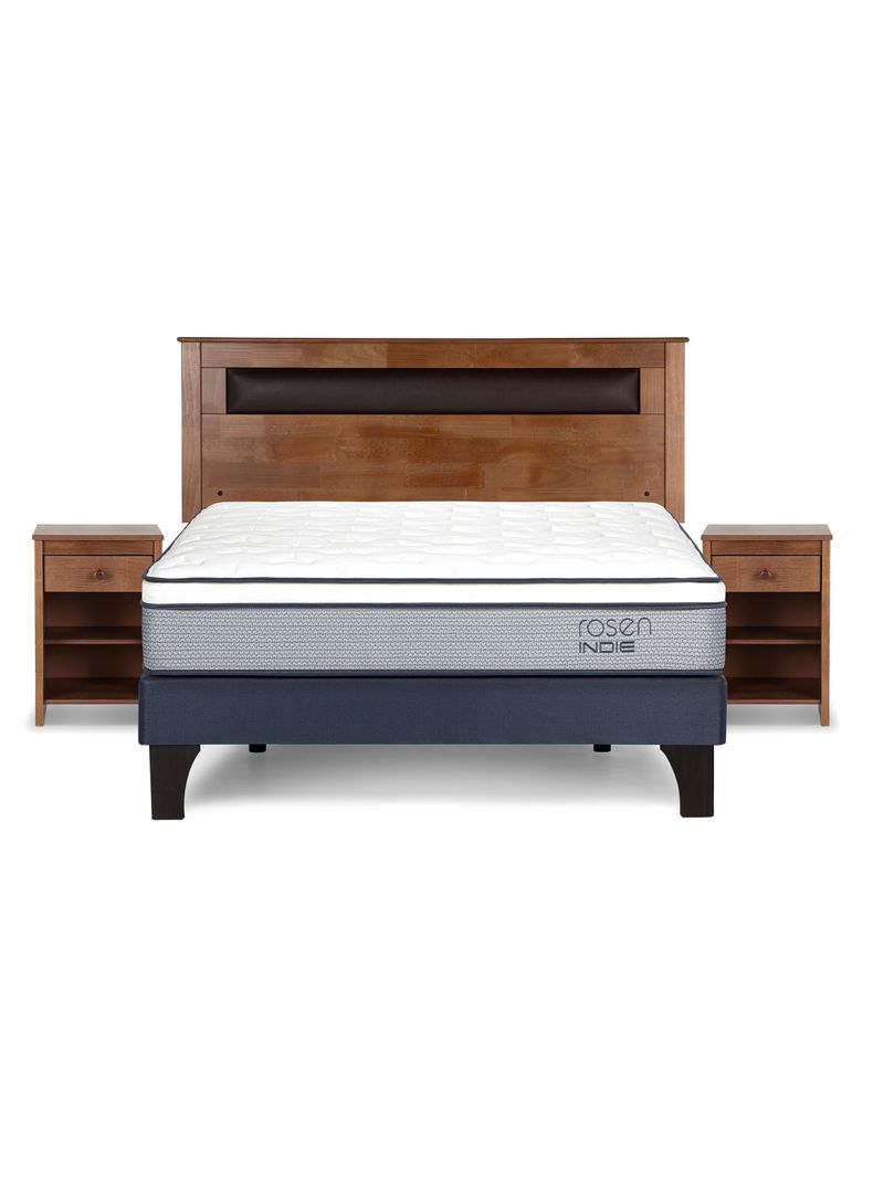 Cama Europea Indie 2 Plazas + Set de Muebles Ferrara-1