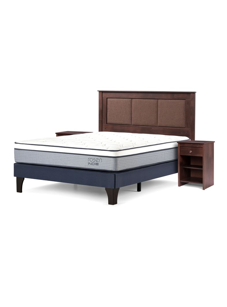 Cama Europea Indie 2 Plazas + Set de Muebles Rachel-0