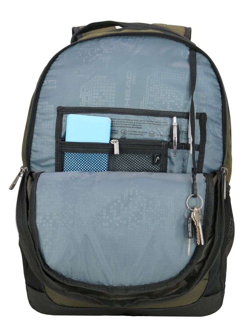 Mochila Portalaptop Stout Verde Militar-3