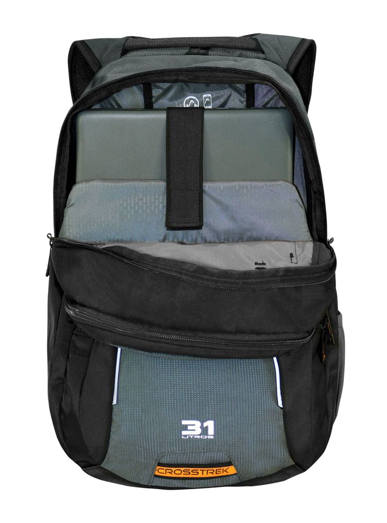 Mochila Notebook 31L Crosstreck Negro Gris-4