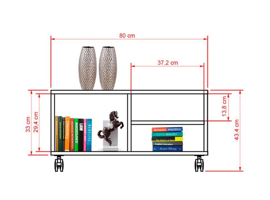 Combo Living Classic Estante TV 55'' + Mesa de Centro-3