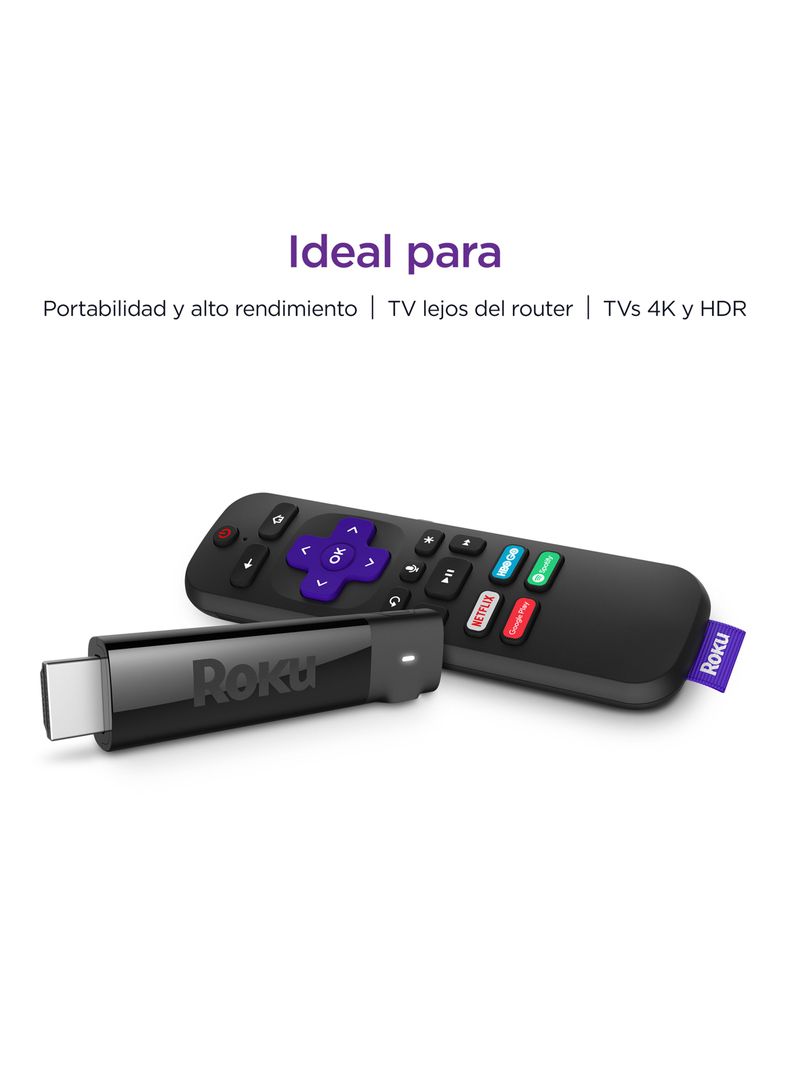 Streaming Roku Stick+ HD 4K y HDR-1