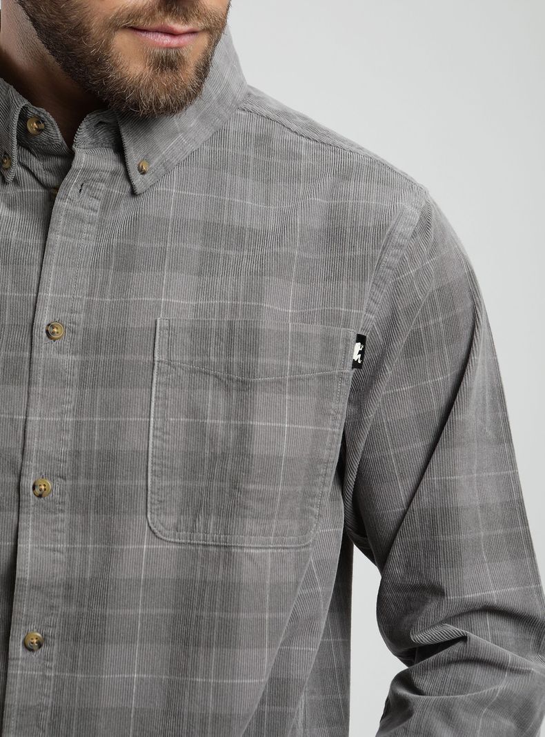 Camisa Modelo Corduroy Yarn Algodón Orgánico-2
