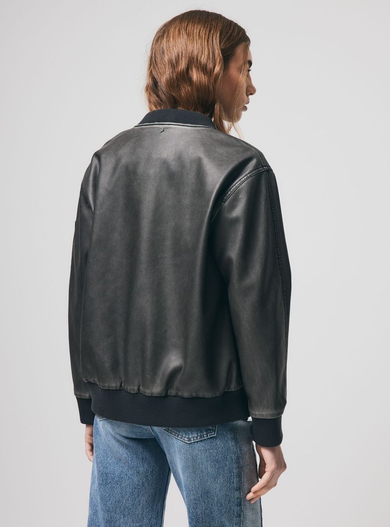 Chaqueta Bomber Efecto Lavado-1