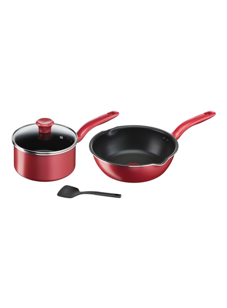 Batería de Cocina 4 Piezas So Chef Rojo-0