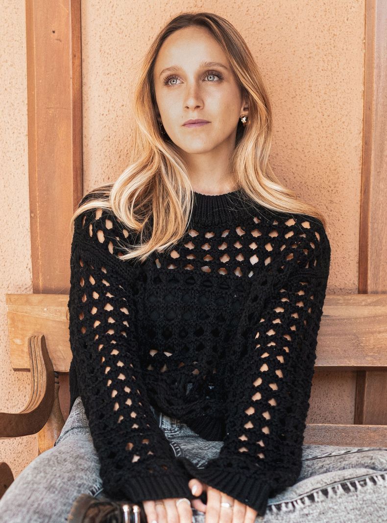 Sweater Mesh Back