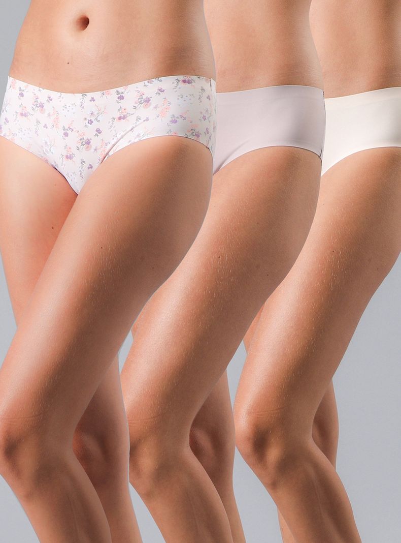 Pack 3 Pantaleta Bonded Micro Estampado Color-0