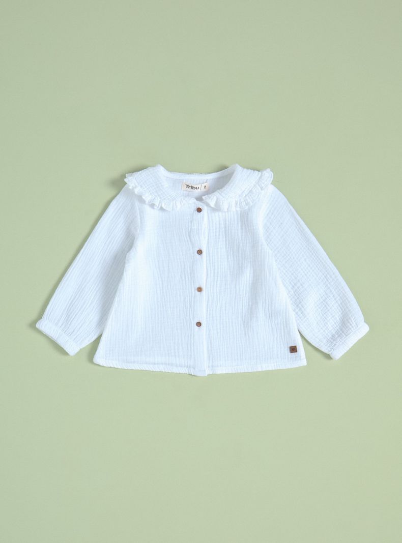 Blusa Muselina Cuello Payaso-0