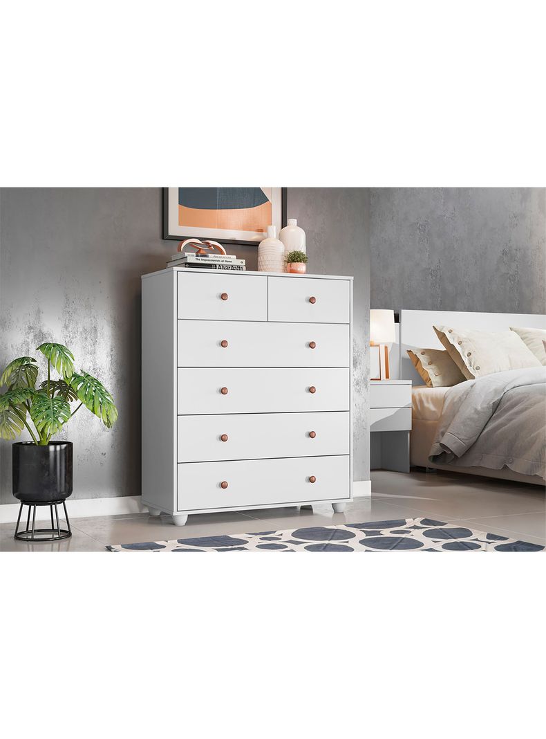 Comoda Vittoria White 6C-4