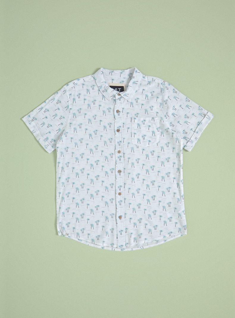 Camisa de Vestir Mini Print-2