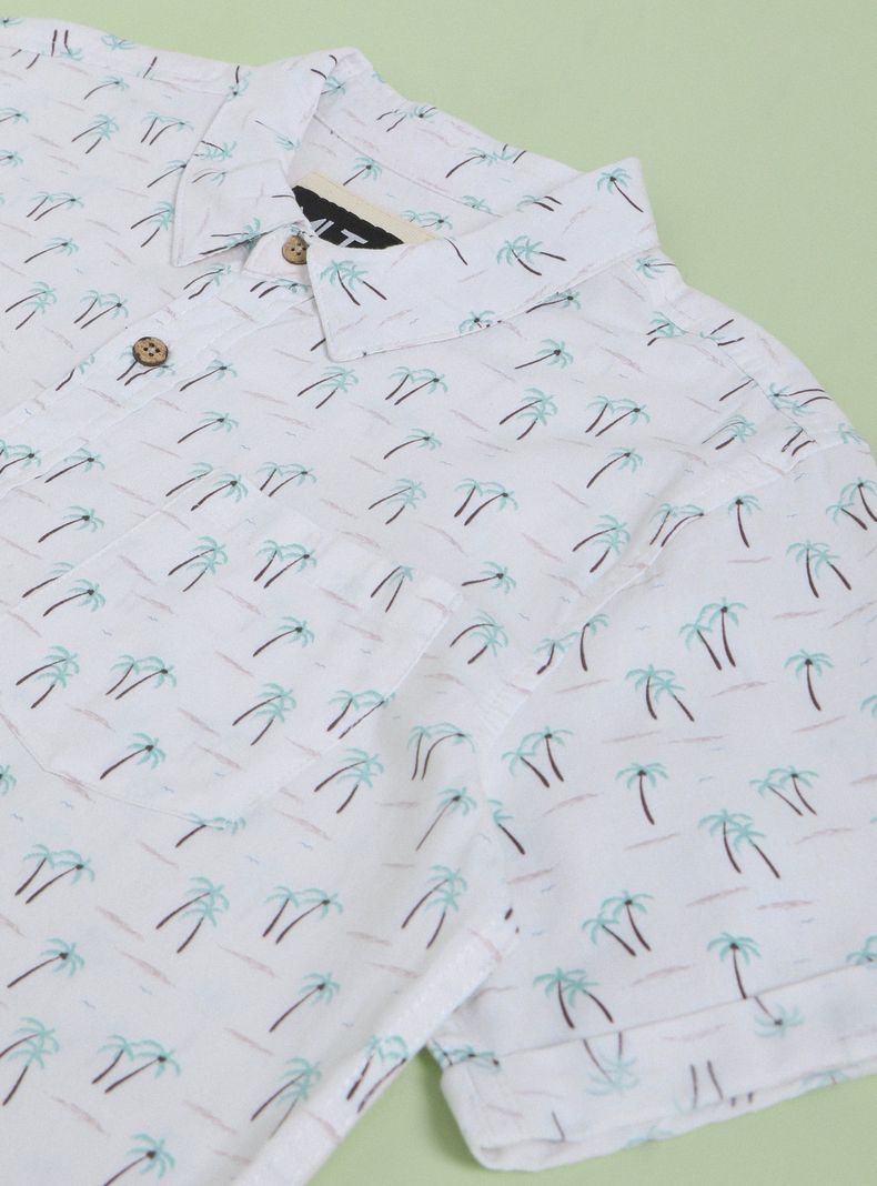 Camisa de Vestir Mini Print-4
