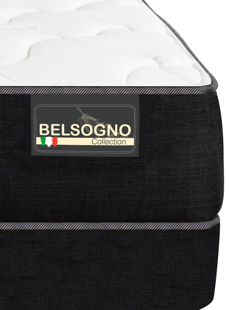 Cama Iron Smart Belsogno Plus 1.5 Plazas + Respaldo Black-3