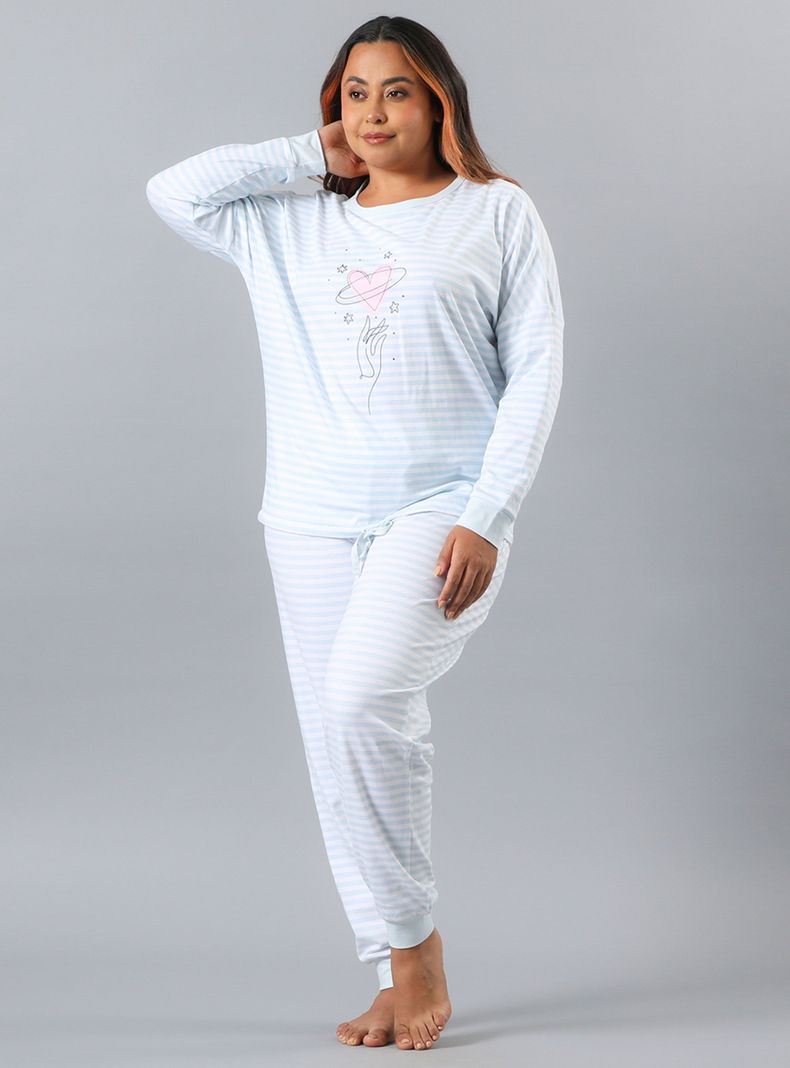 Pijama Polera Ajustable en Pretina Print-0