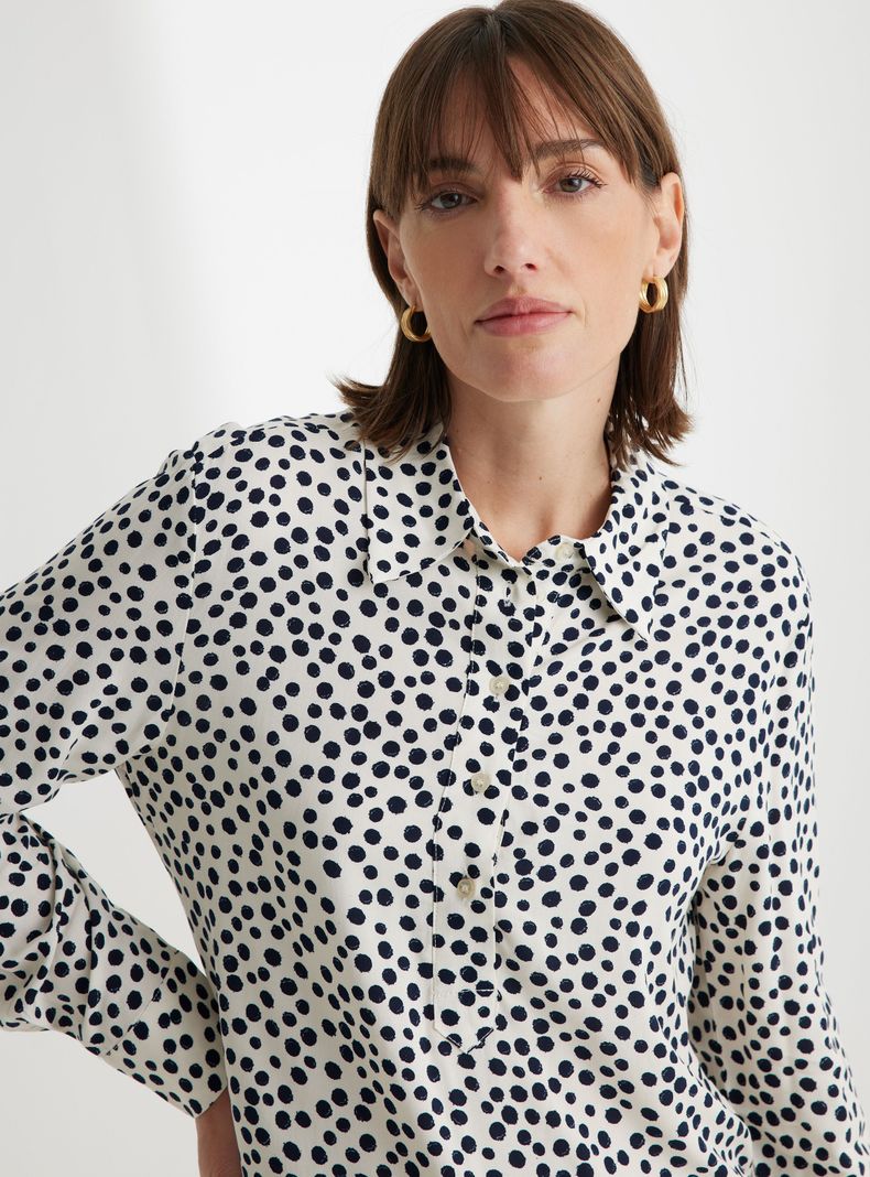 Blusa Estampada Punto Tejido Suave-2