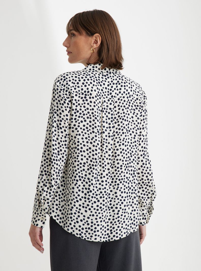 Blusa Estampada Punto Tejido Suave-1