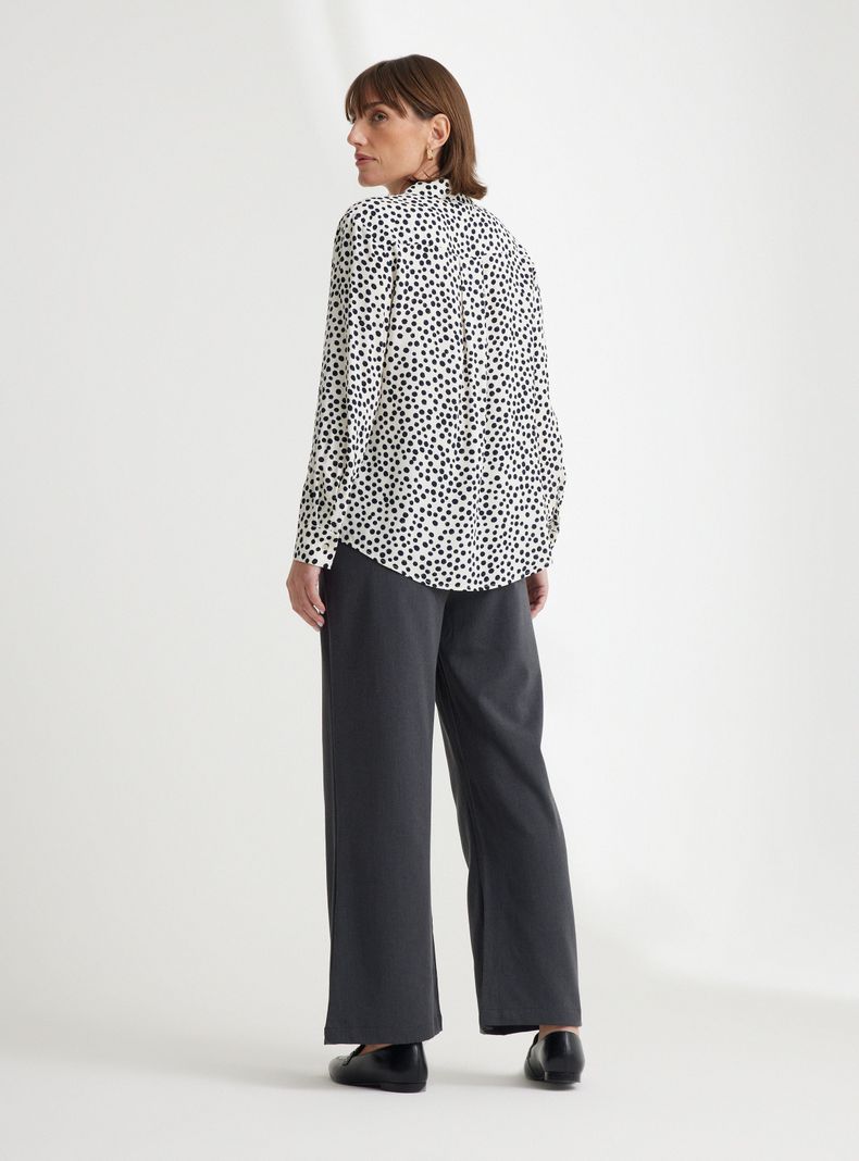 Blusa Estampada Punto Tejido Suave-5