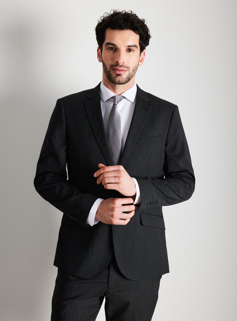 Traje Recto Slim Liso