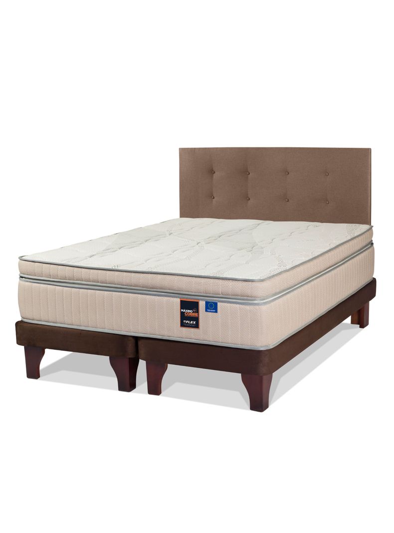 Cama Europea Maximo Cobre King Flex + Respaldo Royal-0