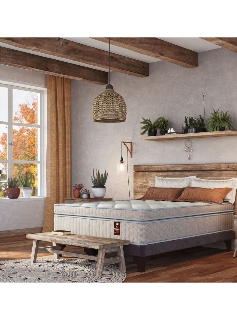Cama Europea Maximo Cobre King Flex + Respaldo Royal-5