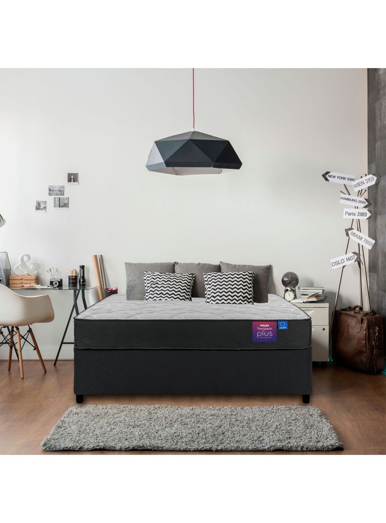 Cama Americana Therapdic Plus 2 Plazas BD Flex +Set Toscana-5