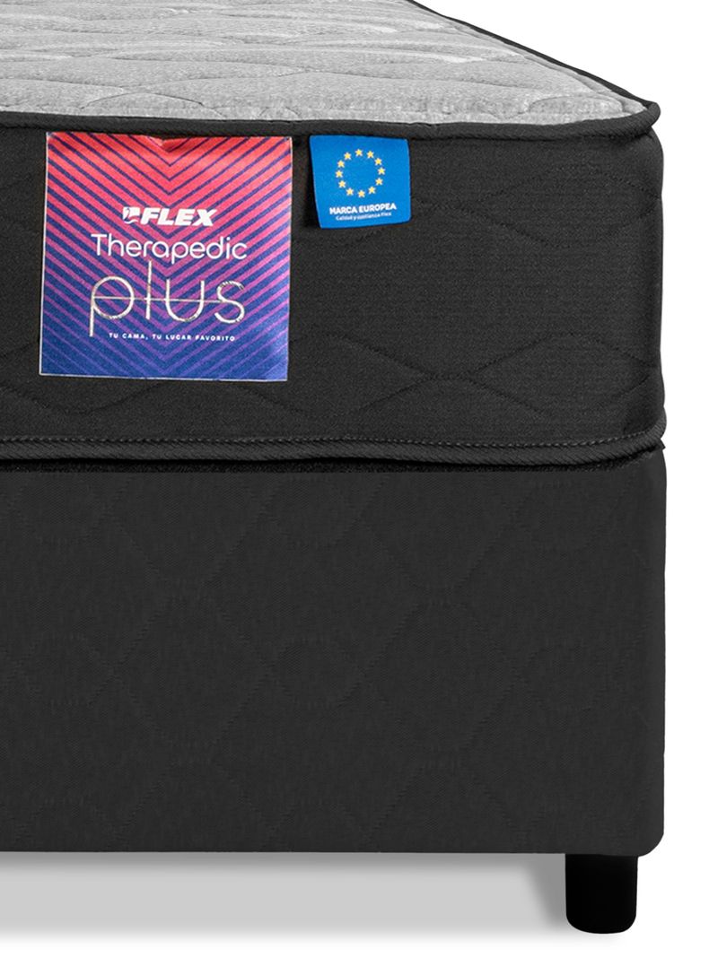 Cama Americana Therapdic Plus 2 Plazas BD Flex +Set Toscana-2