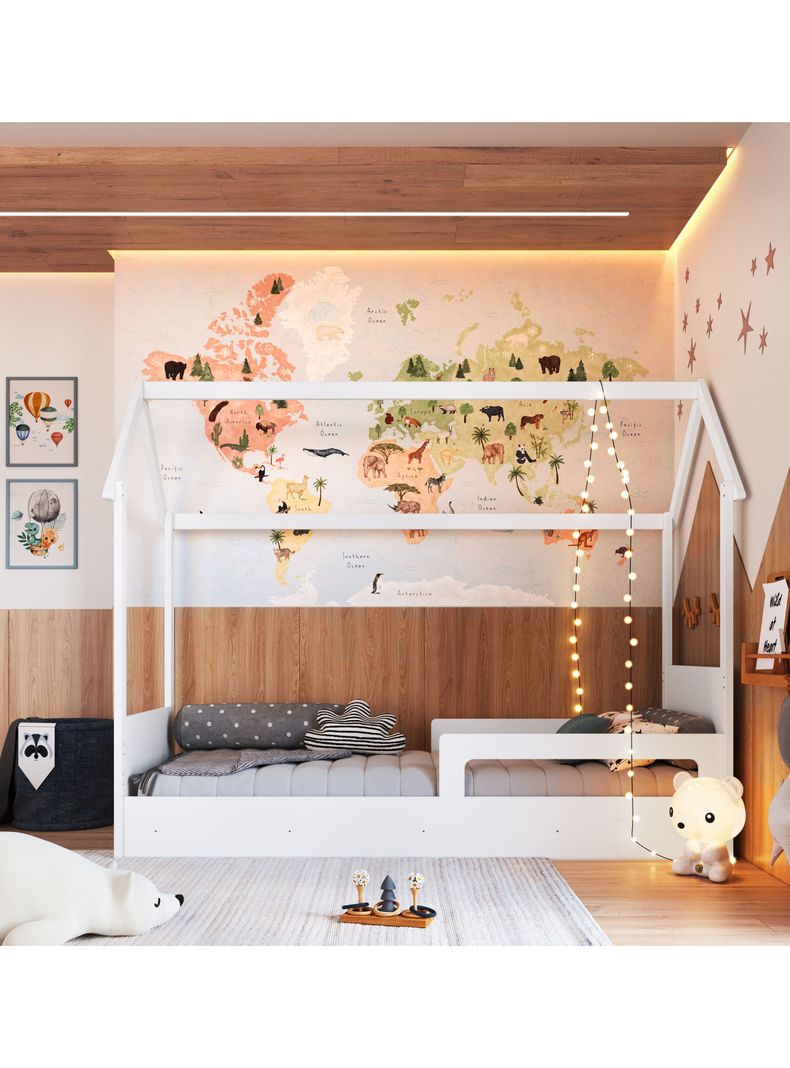 Cama Infantil Montessori Ema Blanca-5