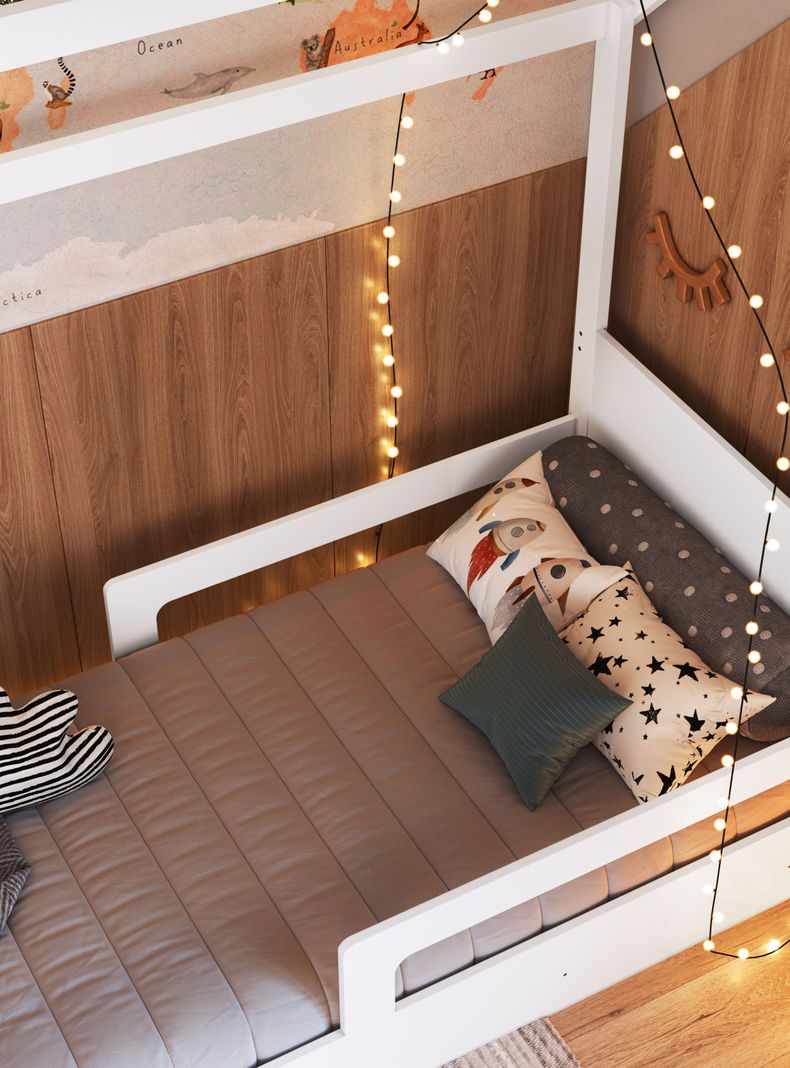 Cama Infantil Montessori Ema Blanca-3