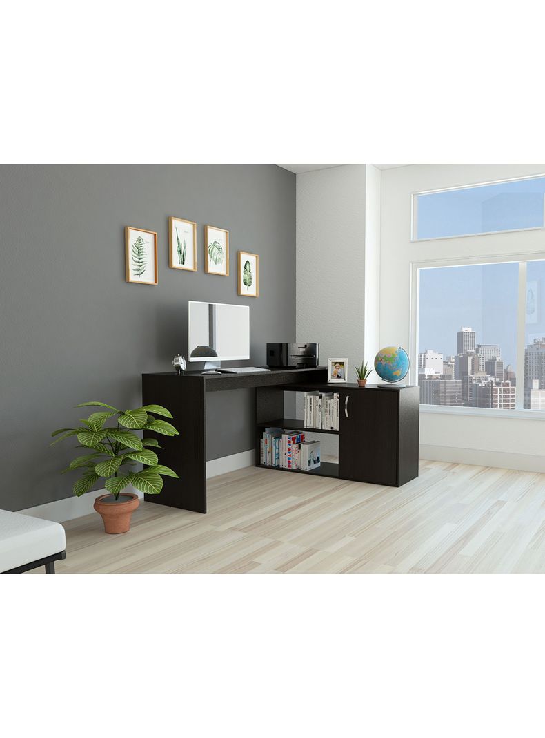 Escritorio TuHome Axis Wengue Negro-5
