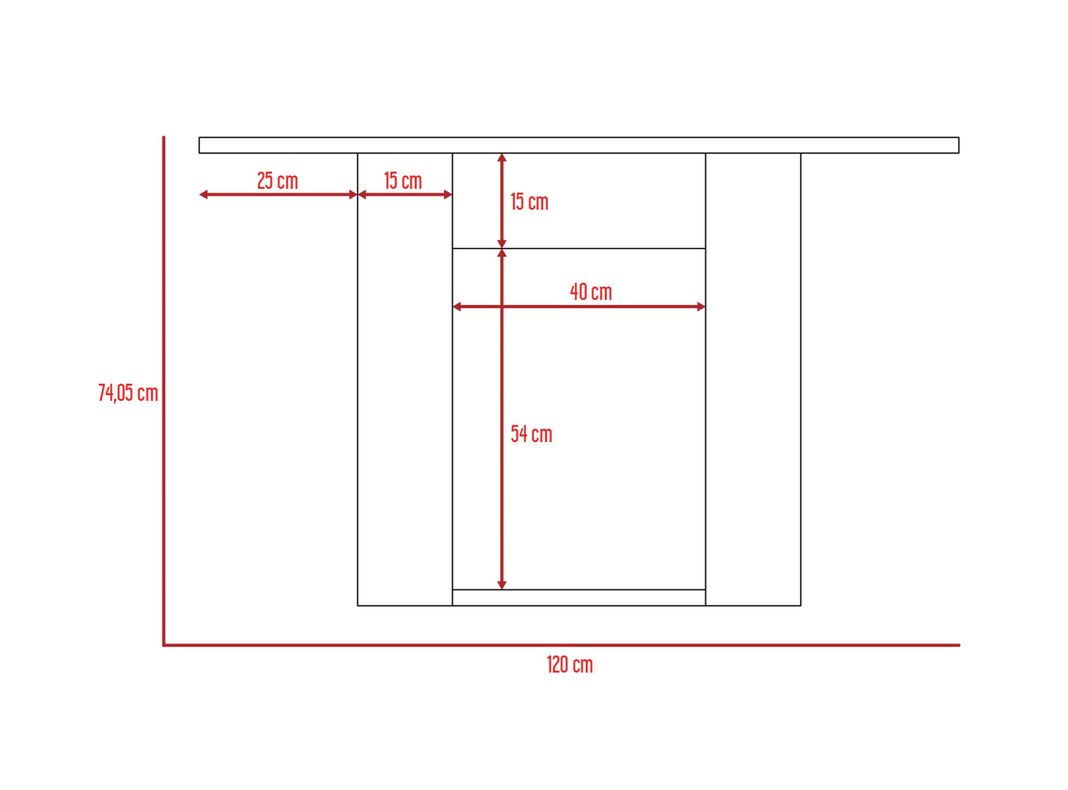 Mesa de Comedor Volterra Rectangular TuHome-5