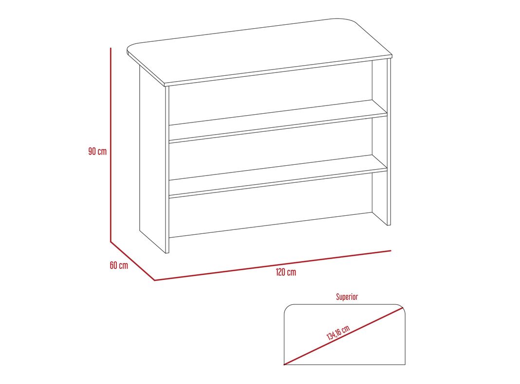 Barra TuHome Auxiliar de Cocina Fendi Wengue TuHome-1
