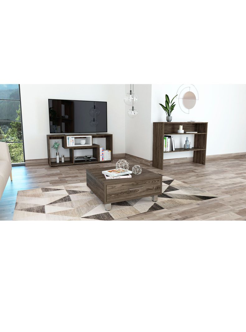 Rack Extensible TV 40" + Arrimo + Mesa de Centro TuHome-2