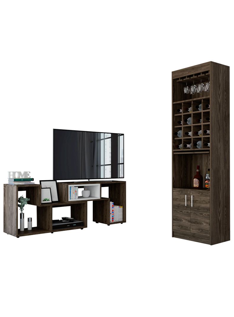 Bar Kava + Rack Extensible TV 40" TuHome-0