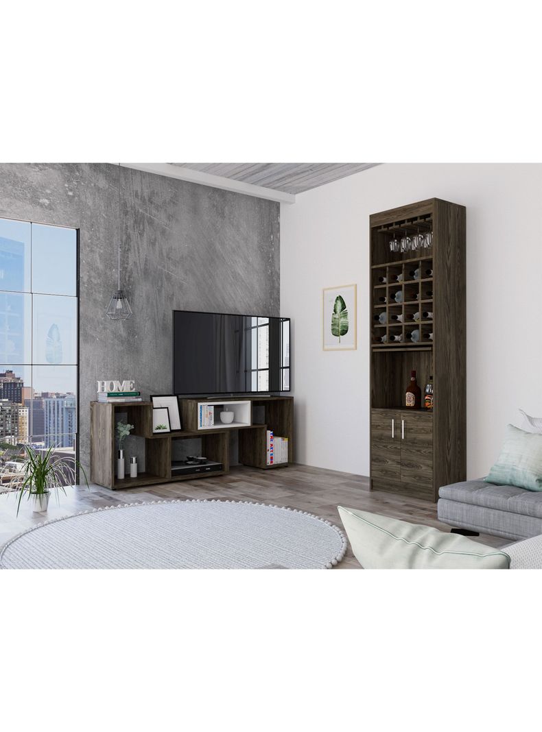 Bar Kava + Rack Extensible TV 40" TuHome-4