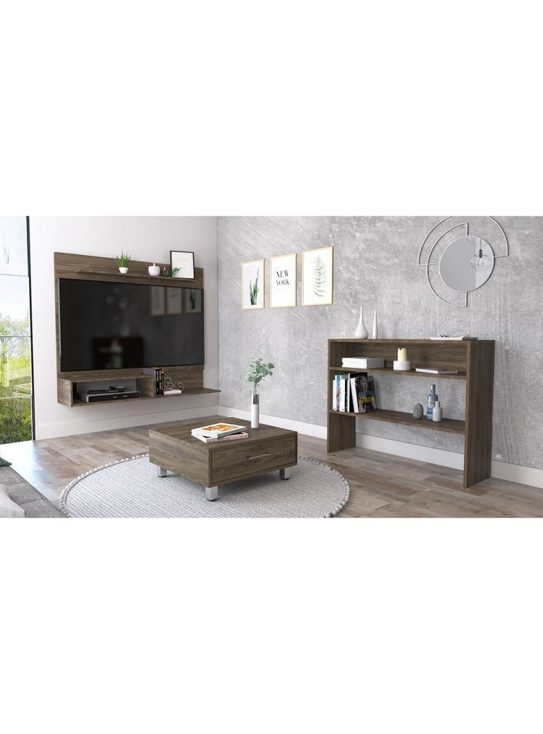 Panel TV 55" + Arrimo + Mesa de Centro TuHome-2