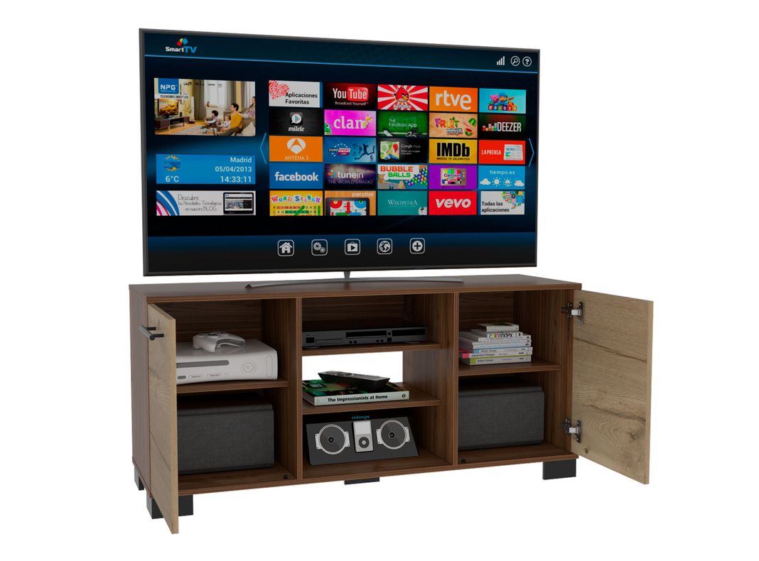 Rack TV 50" + Biblioteca Marsella TuHome-3