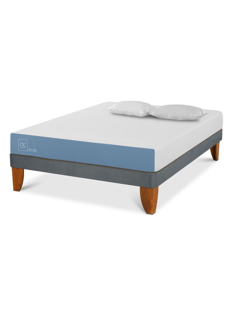 Cama Europea 2 Plazas Excellence + Almohadas-0